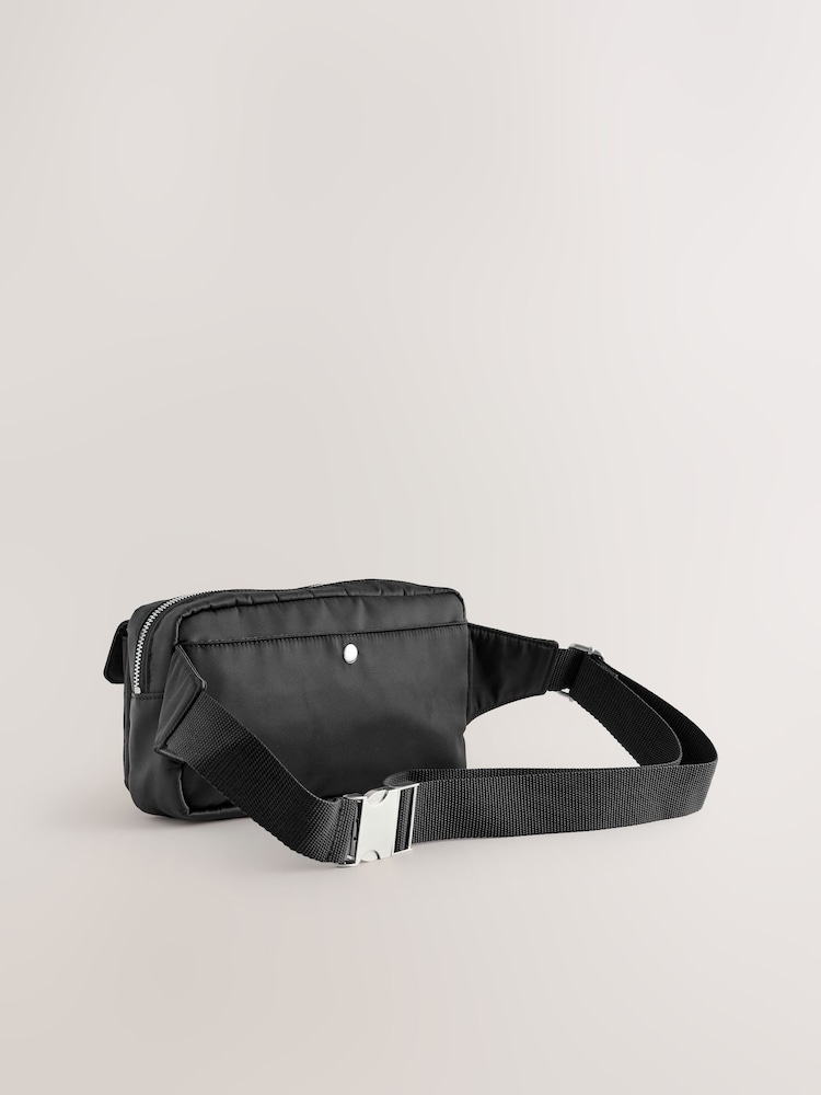 Noir - Sac à bandoulière réfléchissant en nylon - Image 3 of 6