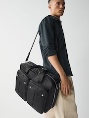 Noir - Fourre-tout de confort de voyage en nylon - Image 1 of 6