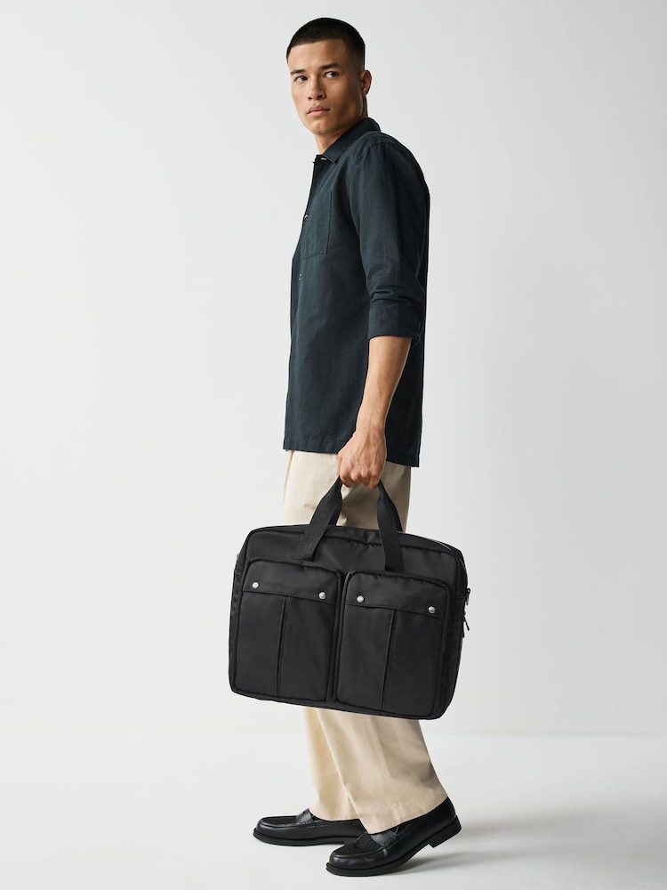 Noir - Fourre-tout de confort de voyage en nylon - Image 2 of 6