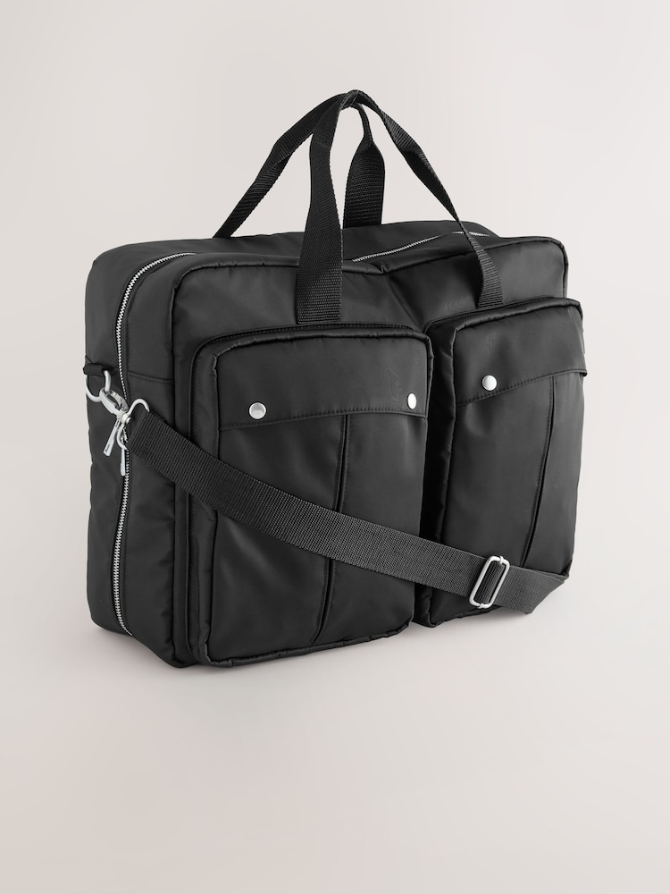 Noir - Fourre-tout de confort de voyage en nylon - Image 3 of 6
