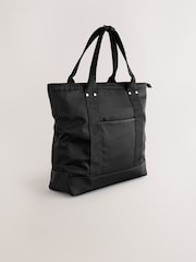 Black Nylon Tote Bag - Image 1 of 6