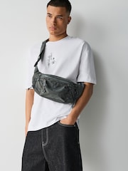 Slate Grey Crossbody Bum Bag - Image 1 of 6