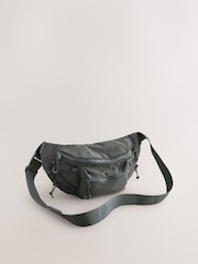 Slate Grey Crossbody Bum Bag - Image 2 of 6