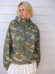 Khaki Camo Overhead Rain Jacket - Image 1 of 7