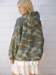 Khaki Camo Overhead Rain Jacket - Image 3 of 7