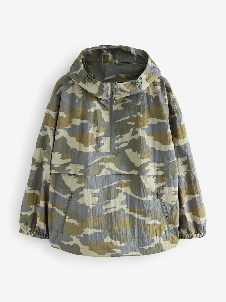 Khaki Camo Overhead Rain Jacket - Image 5 of 7