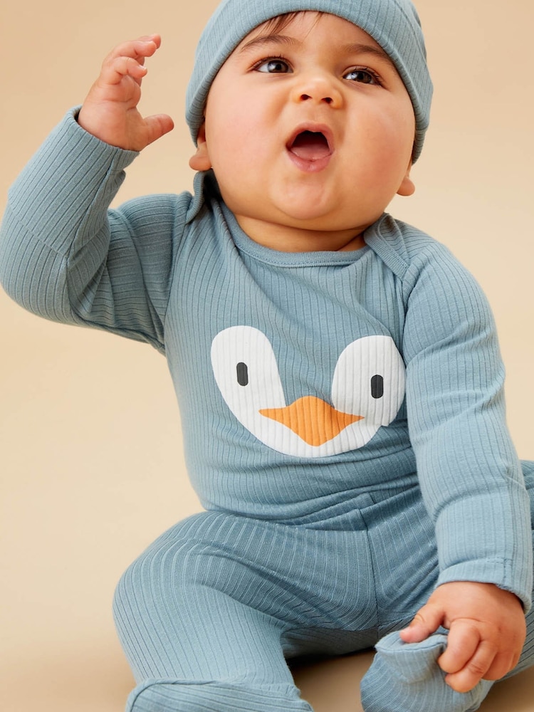MORI Cotton And Bamboo Christmas Baby Outfit Set - Image 2 of 7