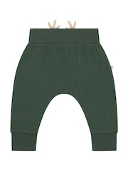 MORI Green Reindeer Cotton and Bamboo Christmas Joggers - Image 6 of 6