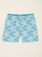 Estampado de mosaico azul - FatFace Swim Shorts - Imagen 5 de 5