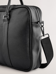 Black Faux Leather Briefcase - Image 4 of 7