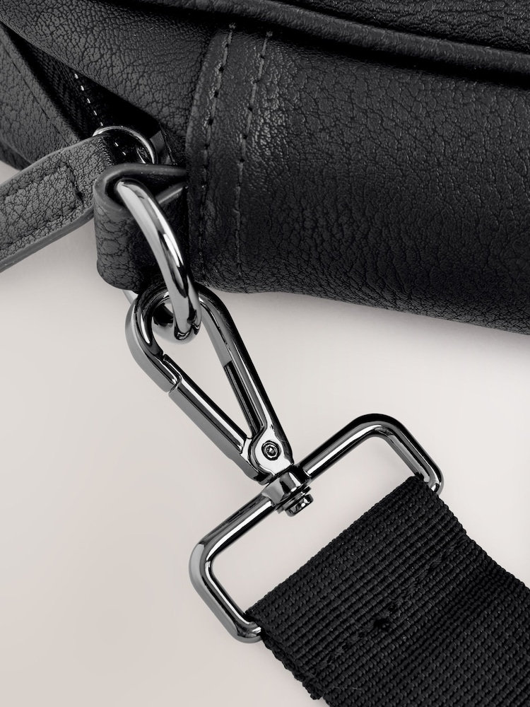 Black Faux Leather Briefcase - Image 5 of 7