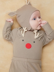 MORI Cotton And Bamboo Christmas Baby Outfit Set - Image 2 of 5