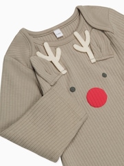 MORI Cotton And Bamboo Christmas Baby Outfit Set - Image 5 of 5