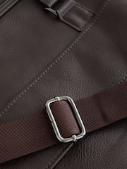 Brown Faux Leather Briefcase - Image 5 of 7