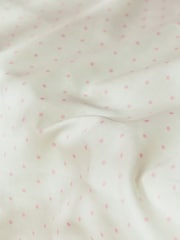 Jojo Maman Bébé Pink Fitted Polka Dot 180 Thread Count Fitted Sheet - Image 2 of 2