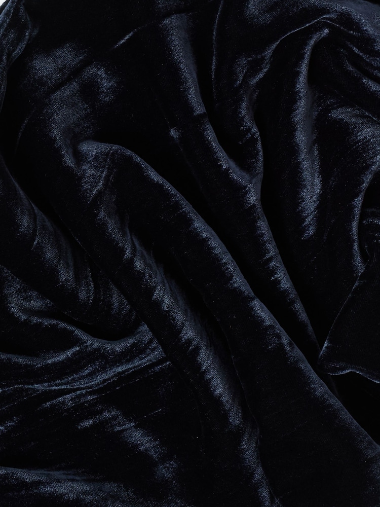 Albastru - Jigsaw Velvet Plisse Scarf - Imaginea 4 din 4