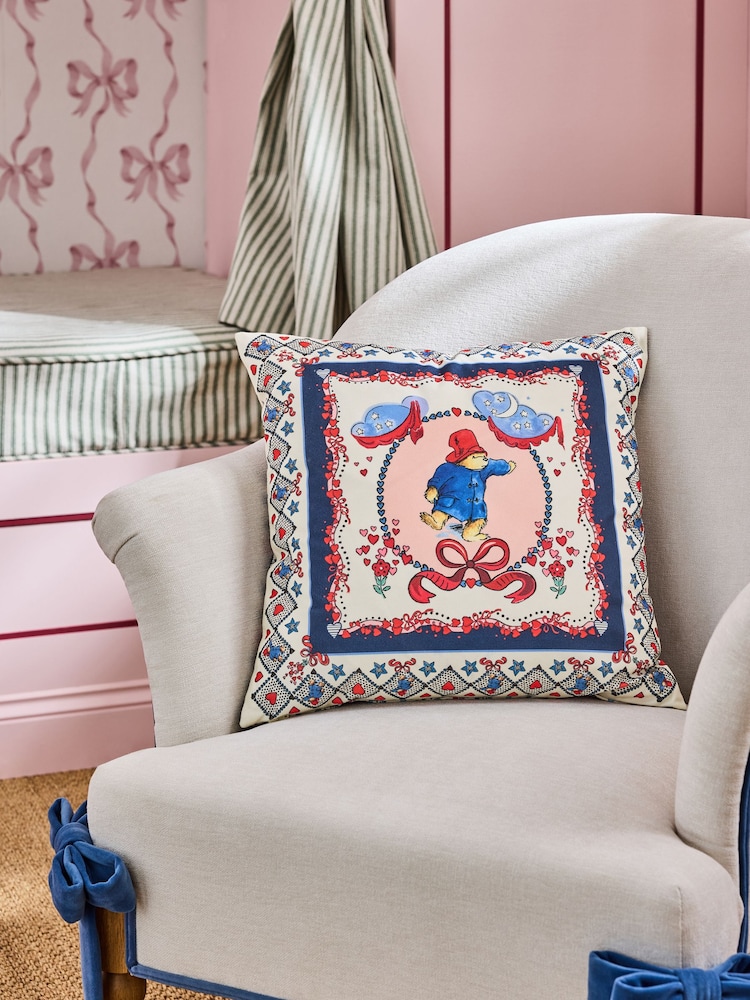 Cath Kidston Blue Paddington Party Cushion - Image 1 of 7