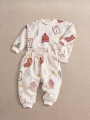 Mamas & Papas božič velike ikone pulover & Komplet spodnjic - Slika 5 iz 7