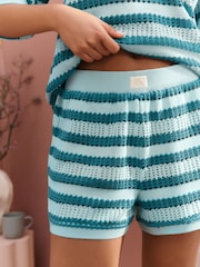 Blue Crochet Co-ord Top - Image 4 of 5