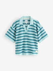Blue Crochet Co-ord Top - Image 6 of 8