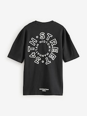 Schwarz Manhattan - Bequeme Passform - T-Shirt aus schwerem Material mit Grafikprint - Image 7 of 9