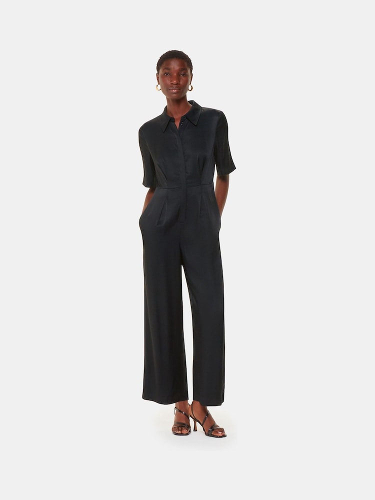 Whistles Black Edina Jumpsuit - Image 1 of 5