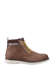 JACK & JONES Brown Denver Combo Boots - Image 1 of 4