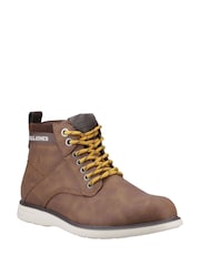 JACK & JONES Brown Denver Combo Boots - Image 2 of 4