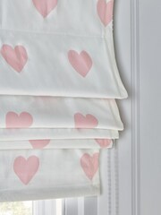 Pink Heart Print Ready Made Roman Roman Blind - Image 5 of 8