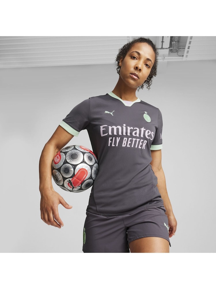 Puma Grey Womens AC Milan 24/25 Third Jersey - Image 2 of 7