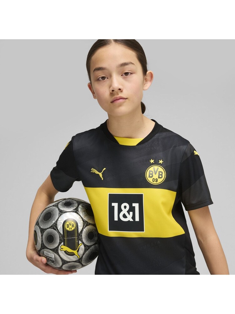 Puma Black Boys Borussia Dortmund 24/25 Away Jersey - Image 2 of 6
