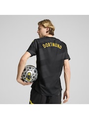 Puma Black Mens Borussia Dortmund 24/25 Authentic Away Jersey - Image 5 of 7