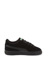 Puma Black Chrome Youth Boys Suede Classic Sneakers Trainers - Image 1 of 6