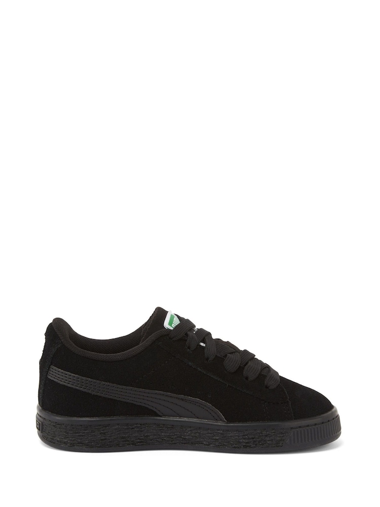 Puma Black Chrome Youth Boys Suede Classic Sneakers Trainers - Image 1 of 6