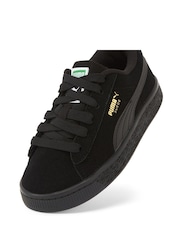 Puma Black Chrome Youth Boys Suede Classic Sneakers Trainers - Image 5 of 6