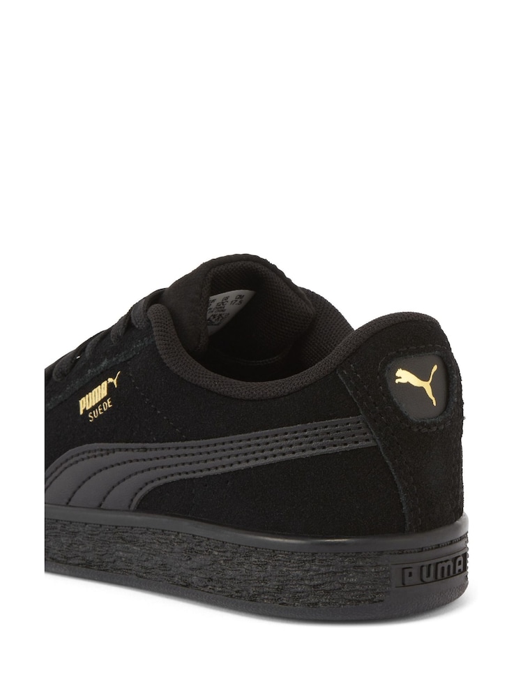 Puma Black Chrome Youth Boys Suede Classic Sneakers Trainers - Image 6 of 6