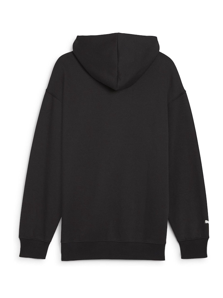 Puma Black Mens Scuderia Ferrari Race Big Shield Hoodie - Image 7 of 7 Puma Black Mens Scuderia Ferrari Race Big Shield Hoodie - Image 7 of 7