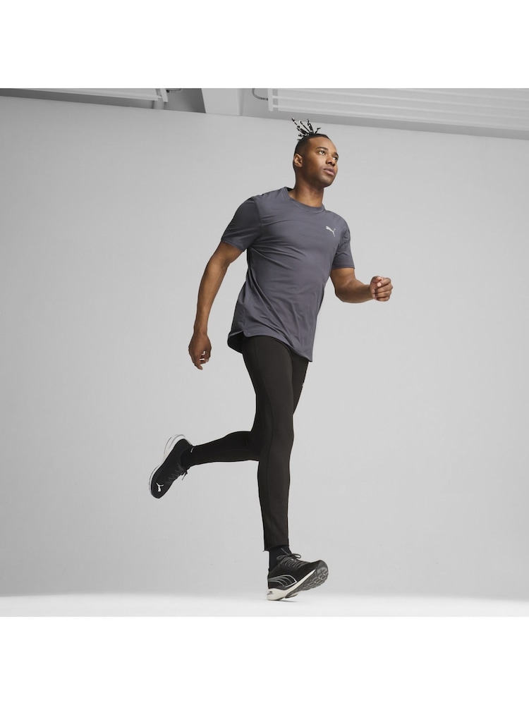 Grau - Puma – Run Cloudspun – Kurzarm-Laufshirt für Herren - Bild 1 von 7