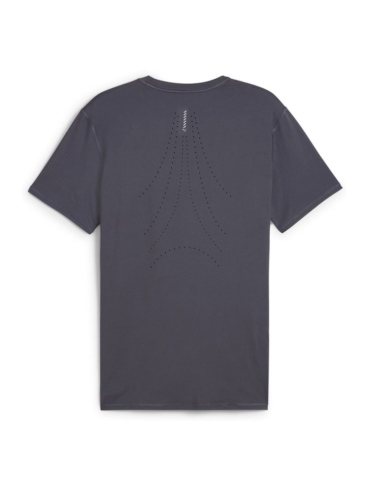 Grau - Puma – Run Cloudspun – Kurzarm-Laufshirt für Herren - Bild 7 von 7