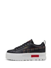 Puma Black Girls Mayze Winter Tartan Sneakers - Image 2 of 6