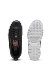 Puma Black Girls Mayze Winter Tartan Sneakers - Image 4 of 6