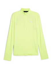 Puma Yellow Mens Run Cloudspun Quarter Zip Top - Image 6 of 7