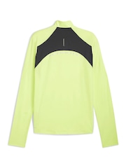 Puma Yellow Mens Run Cloudspun Quarter Zip Top - Image 7 of 7