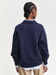 GANT Blue Script Rugby Shirt - Image 3 of 5
