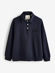 GANT Blue Script Rugby Shirt - Image 5 of 5