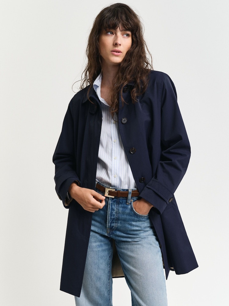 GANT Blue Car Coat - Image 1 of 7