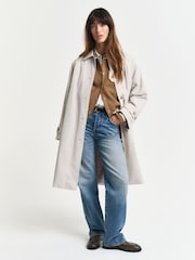 GANT Grey Relaxed-Fit Car Coat - Image 3 of 10