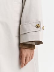 GANT Grey Relaxed-Fit Car Coat - Image 7 of 10