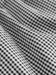 Mono Gingham Strappy Tie Front Midi Dress - Image 7 of 7