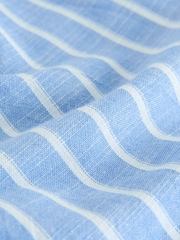Blue/White Stripe Strappy Tie Front Midi Dress - Image 6 of 6